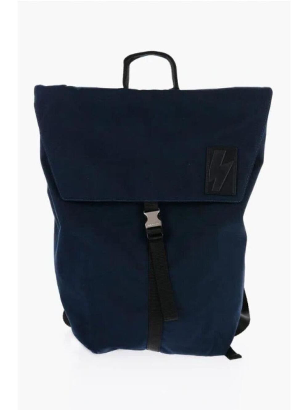 NWT Neil Barrett Backpack Navy Blue Minimal Buckle Tech Bag
